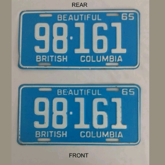 1965 Five Digit British Columbia License Plate - Picture 4 of 6
